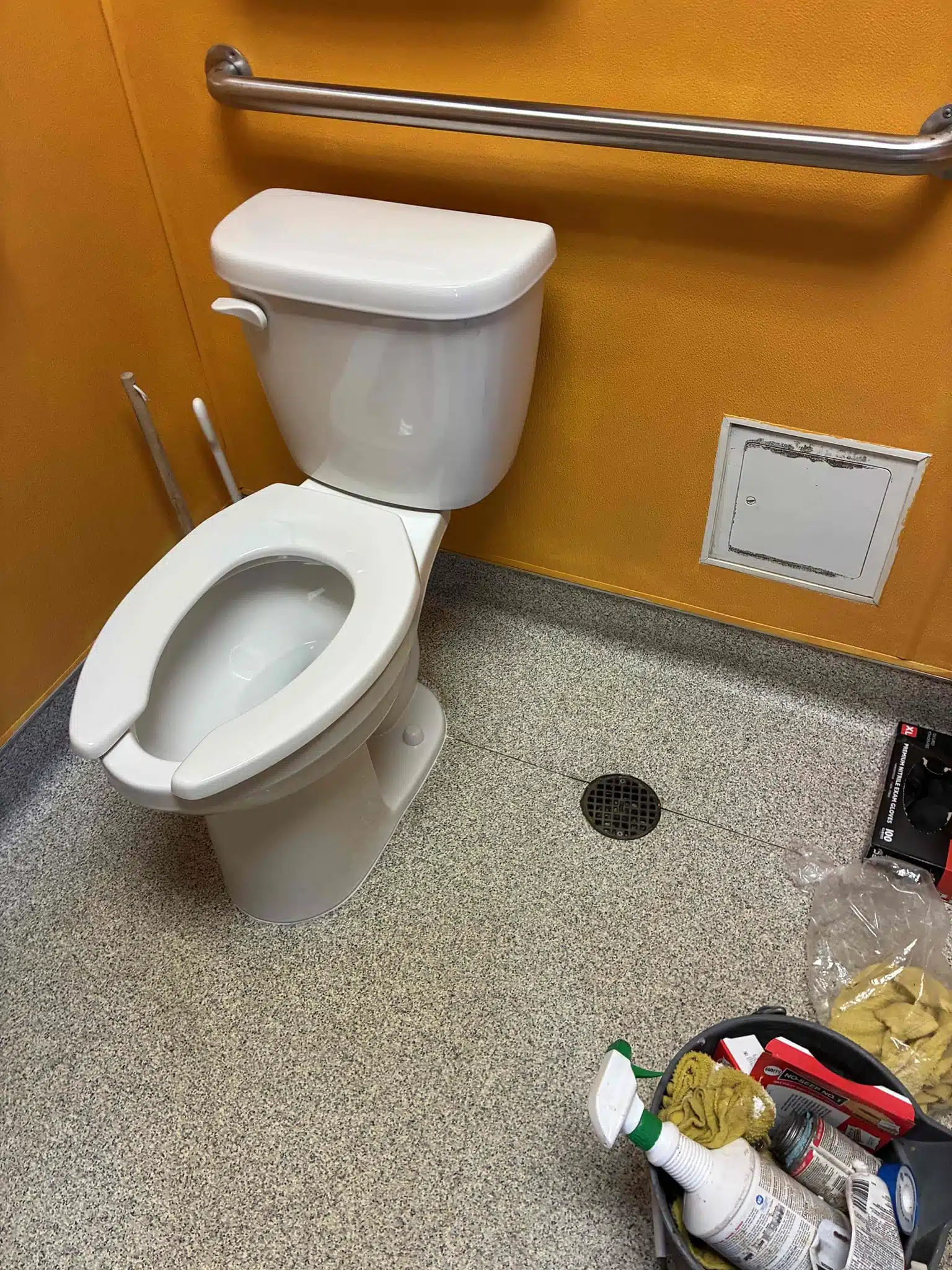 Commercial toilet replacement by Earl's Plumbing
